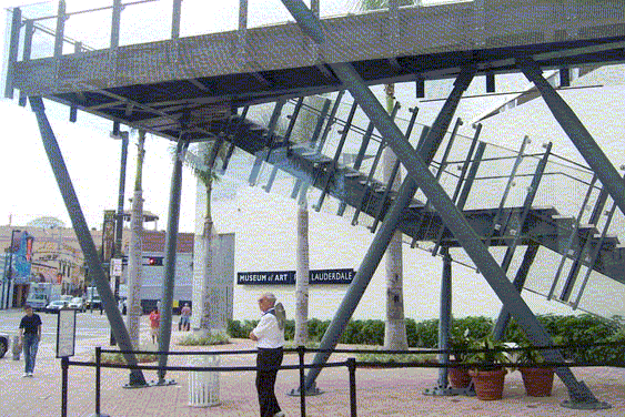 Fort Lauderdale Museum of Art Stairs Side View